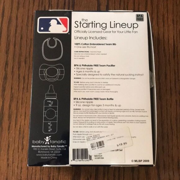 San Diego Padres Infant Fan Set – Bib, Bottle, Pacifier MLB Baby Shower Gift - Picture 2 of 2